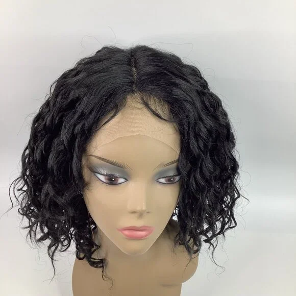 Outre Lace Front Yanara Wig Color 1 Curly HD Transparent Lace Pre-Plucked - Picture 2 of 9